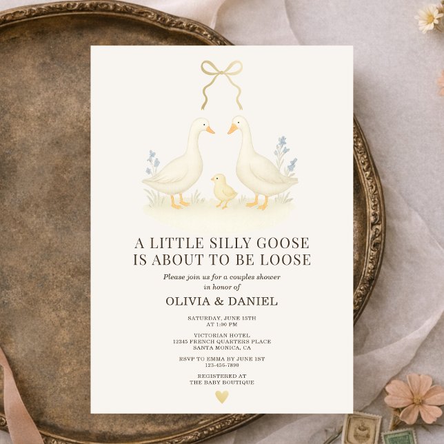 Silly Goose Couples Shower Invitation (Créateur téléchargé)