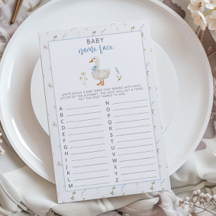 Silly Goose Fleur sauvage Baby Name Race jeu