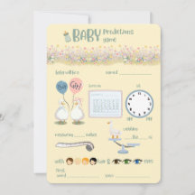 Silly goose / mother goose baby shower game