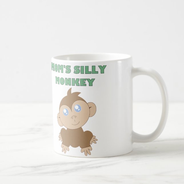 Silly Monkey - Blanc 11 oz Classique Mug Blanc  (Droite)