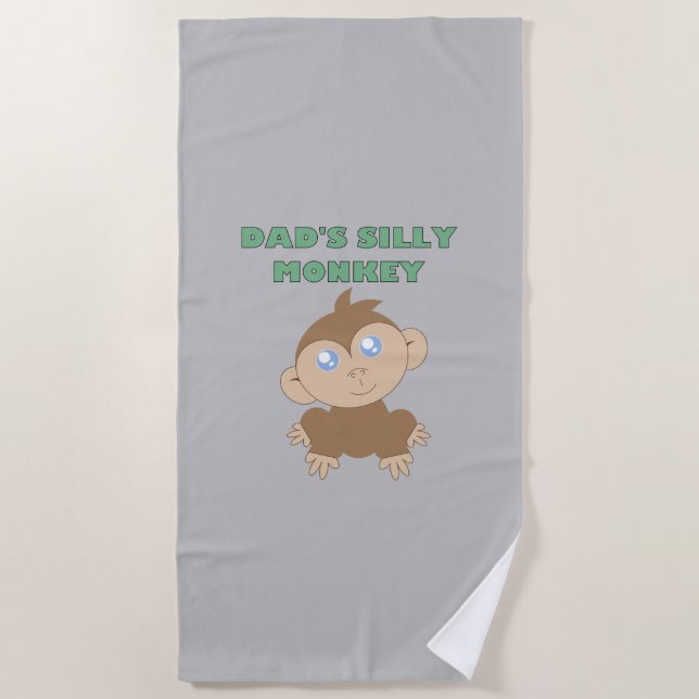 Silly Monkey - Serviette de plage (Devant)