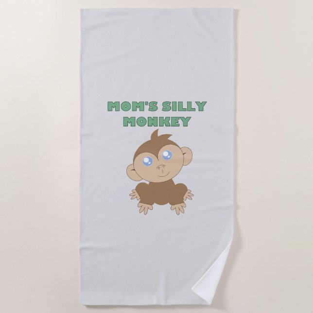 Silly Monkey - Serviette de plage (Devant)