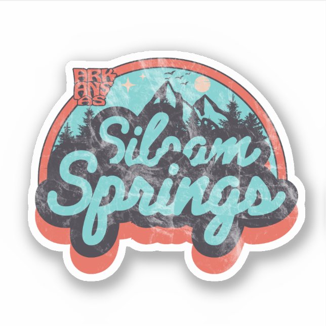 Siloam Springs, Arkansas  Autocollant (Devant)