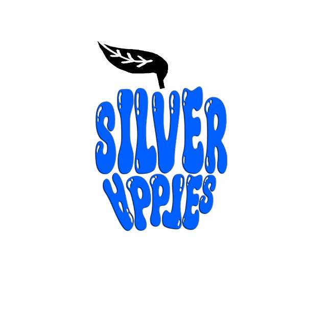Silver Apples Blue Script Unisex Band T-Shirt (Créateur téléchargé)