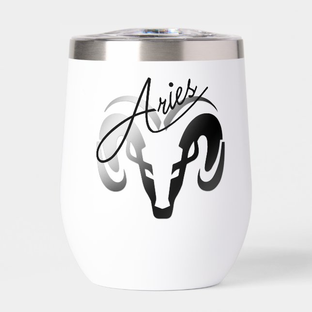 Silver Aries le bélier Zodiac (Avant)
