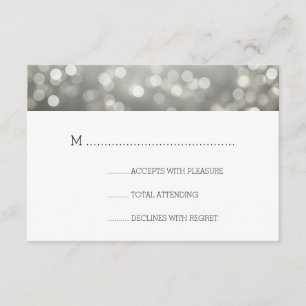 Silver Bokeh éclaire un mariage élégant RSVP