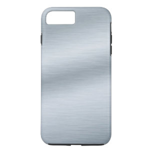 Silver brossé look élégant iPhone 7 Coque