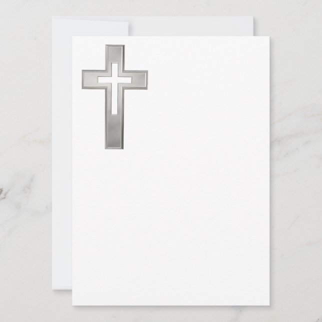 Silver Christian cross (Devant)