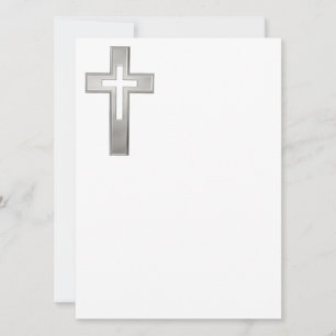 Silver Christian cross