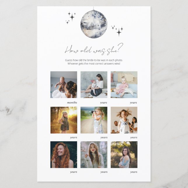 Silver Disco Quel Âge A Été Elle Fête des mariées  (Devant)