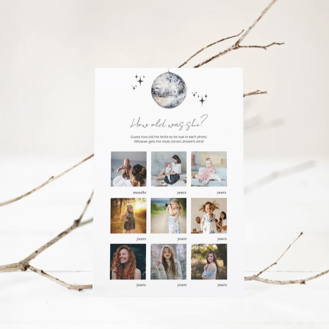 Silver Disco Quel Âge A Été Elle Fête des mariées  (Créateur téléchargé)