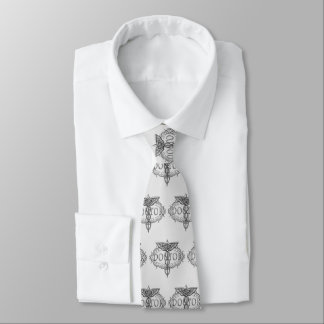 Silver Doctor Caduceus nom personnalisé cravate