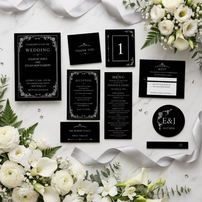 Silver Elegance Collection Wedding Save the Date  (Créateur téléchargé)