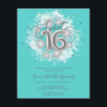Silver Foil Sweet 16 Ballons Budget Invitation<br><div class="desc">Faites savoir à vos amis de marquer leurs calendriers pour votre journée spéciale avec ces belles invitations bleu poussiéreux Sweet 16. Chaque invitation présente un design festif avec de beaux ballons, parfait pour mettre l'ambiance pour une journée de plaisir et de célébration. Que vous ayez l'intention d'organiser un gala de...</div>