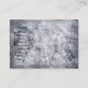 Silver Grunge English Horse Carte de visite