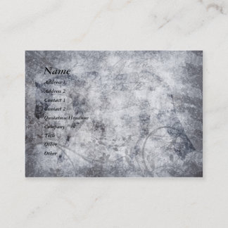 Silver Grunge English Horse Carte de visite