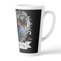 Silver Heart Valentine's/Anniversaire Latte Mug