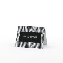 Silver Metal Bar Mitzvah Merci Note II