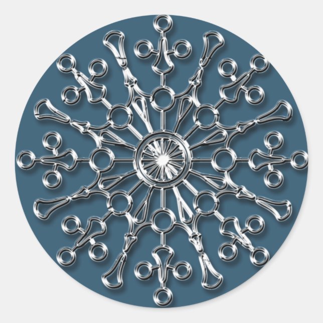Silver Snowflake 2 - Autocollants de vacances (Devant)