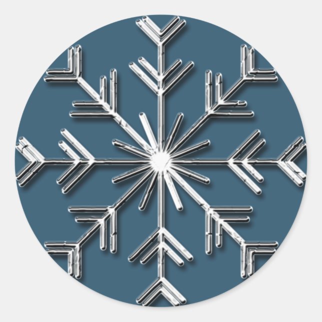 Silver Snowflake 6 - Autocollants de vacances (Devant)