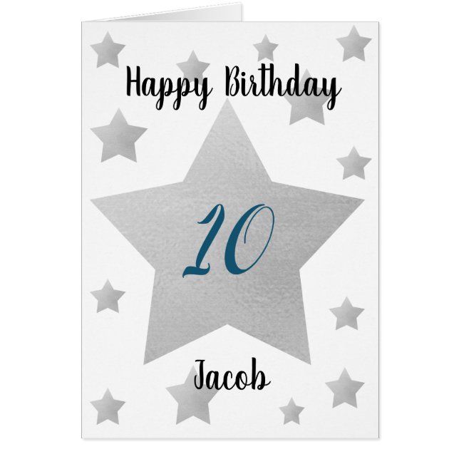 Silver Stars Boy 10e anniversaire (Devant)