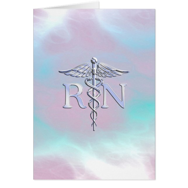 Silver Style RN Caduceus Medical Mother Pearl (Devant)