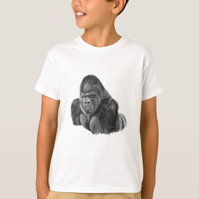 Silverback Gorilla T-shirt ゴリラのTシャツ (Devant)