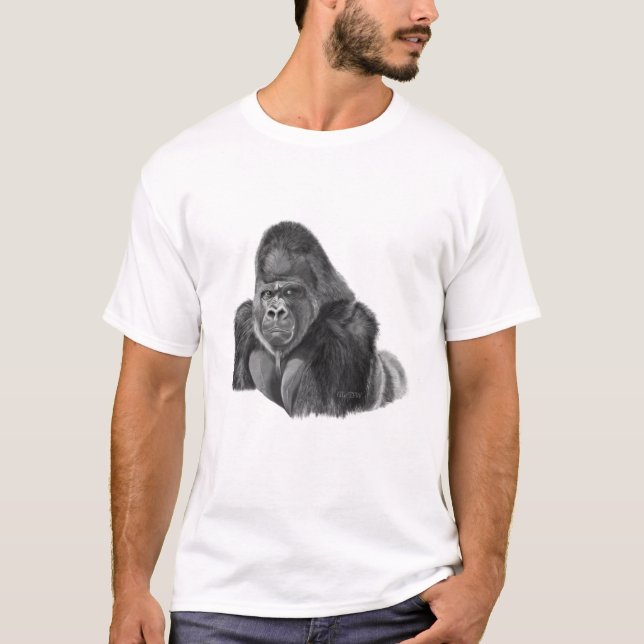 Silverback Gorilla T-shirt ゴリラのTシャツ (Devant)