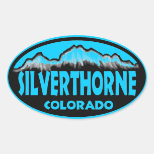 Silverthorne Colorado stickers bleu ovale