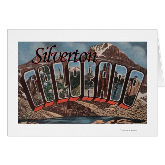 Silverton, Colorado - Scènes de grandes lettres (Devant horizontal)