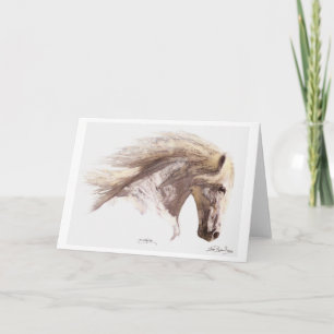 "SILVERWIND" Pegasus White Horse Cartes de voeux