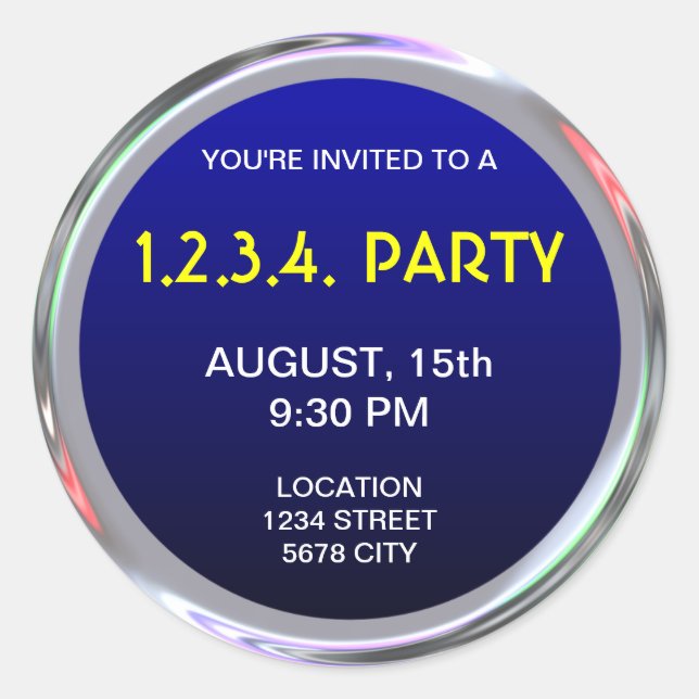 Silvery sticker for text, logo or image (Devant)