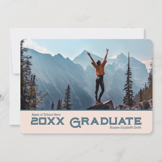 Simple 20xx Graduate 2 - Invitation photo/ (Devant)