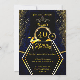 Simple 40ème anniversaire Invitation