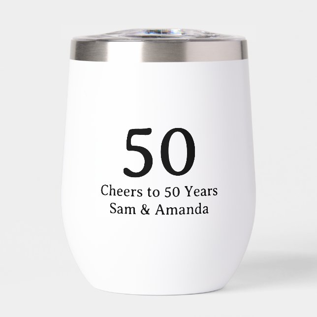 Simple 50e Anniversaire Personnalisé (Avant)
