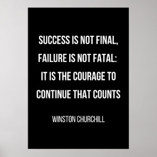 simple affiche de motivation en noir et blanc