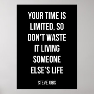 simple affiche de motivation en noir et blanc