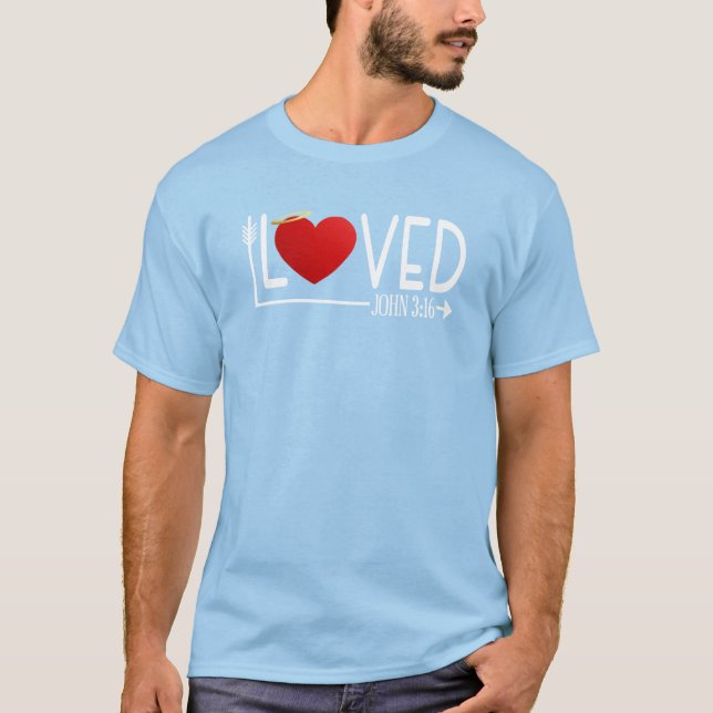 Simple amour Bible Verse Valentine | T-shirt (Devant)