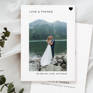 Simple Amour et Merci photo Blanc
