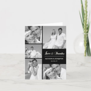 Simple Amour & Merci 5 Multi Photo Modern Mariage