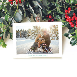 Simple Amusement Minimaliste Joyeux Vacances Cadre