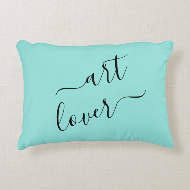 Simple Art Lover minimaliste Design Accent Coussin (Devant)