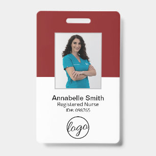 Simple badge professionnel d'entreprise