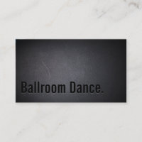 Simple Black Ballroom Dance Carte de visite