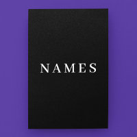 Simple Black Custom Ajouter Votre Nom Élégant