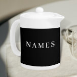 Simple Black Custom Ajouter Votre Nom Élégant<br><div class="desc">Simple Black Custom Ajouter votre nom Design élégant pour tout le monde.</div>
