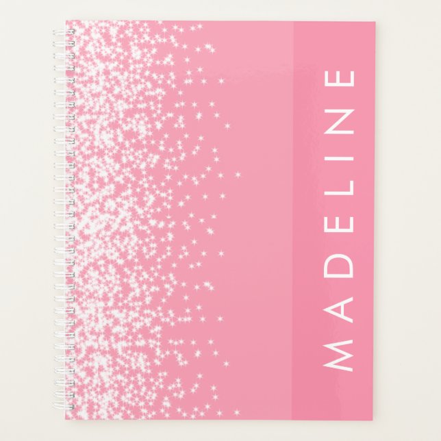 Simple Blush Pink Sparkle Nom personnalisé (Devant)
