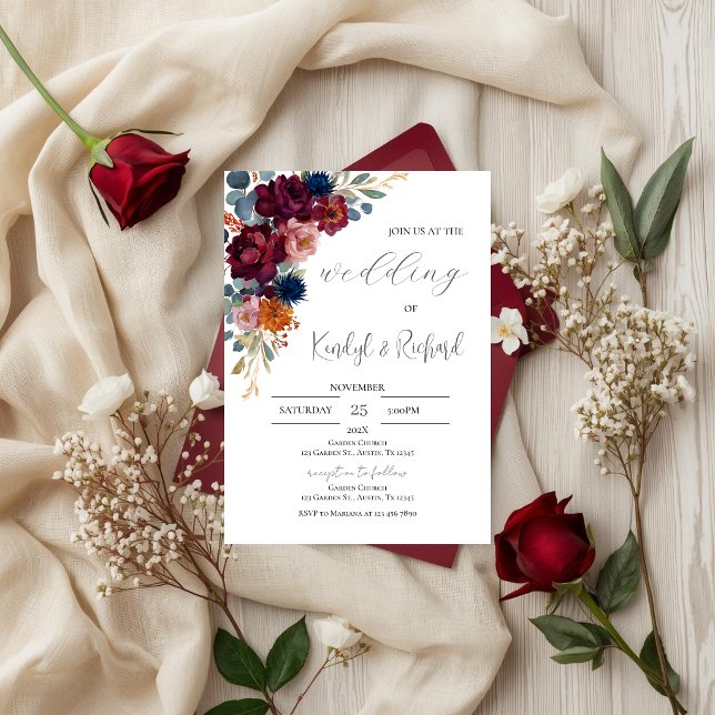 Simple Boho Elegant Wedding Invitation (Créateur téléchargé)