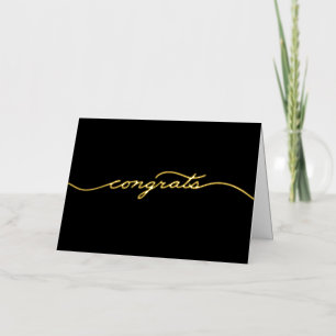 Simple Brillante Félicitations Foil Carte de voeux