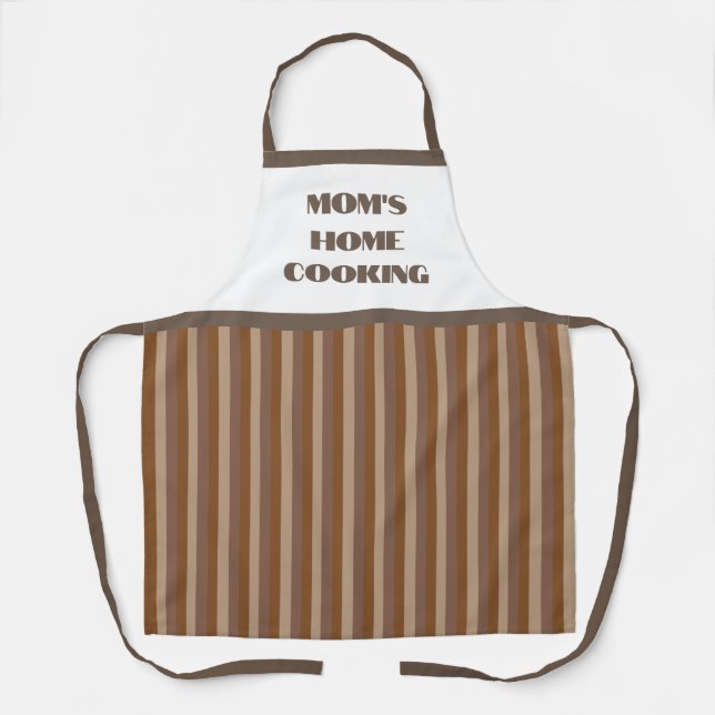 Simple Brown bande de maman's Home Cuisine tablier (Recto)